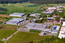Vue aérienne de Dobergo GmbH à le quartier Betzweiler in Loßburg dans le département Bade-Wurtemberg, Allemagne