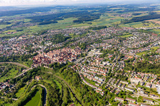 Vue aérienne de Rottweil dans le département Bade-Wurtemberg, Allemagne