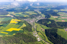 Vue oblique de Epfendorf dans le département Bade-Wurtemberg, Allemagne