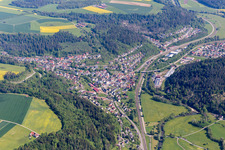 Epfendorf dans le département Bade-Wurtemberg, Allemagne d'en haut