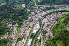 Vue aérienne de Quartier Aistaig in Oberndorf am Neckar dans le département Bade-Wurtemberg, Allemagne