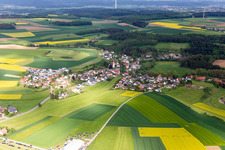 Vue aérienne de Quartier Lackendorf in Dunningen dans le département Bade-Wurtemberg, Allemagne