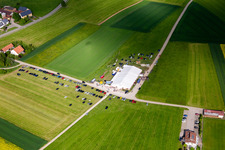 Vue aérienne de Quartier Lackendorf in Dunningen dans le département Bade-Wurtemberg, Allemagne