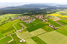 Vue aérienne de Quartier Brittheim in Rosenfeld dans le département Bade-Wurtemberg, Allemagne