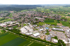 Vue aérienne de Vöhringen dans le département Bade-Wurtemberg, Allemagne