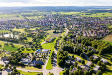 Vue aérienne de Empfingen dans le département Bade-Wurtemberg, Allemagne
