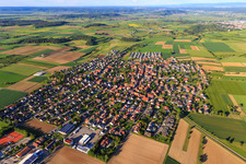 Vue aérienne de Du sud-ouest à le quartier Remmingsheim in Neustetten dans le département Bade-Wurtemberg, Allemagne