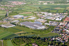 Vue aérienne de Zone industrielle : LGI Logistics Group International, Phoenix Contact à Herrenberg dans le département Bade-Wurtemberg, Allemagne