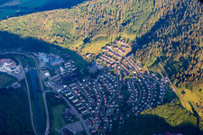 Vue oblique de Wolfach dans le département Bade-Wurtemberg, Allemagne