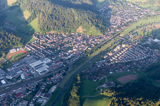Hausach dans le département Bade-Wurtemberg, Allemagne d'en haut