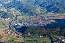 Vue aérienne de Biberach dans le département Bade-Wurtemberg, Allemagne