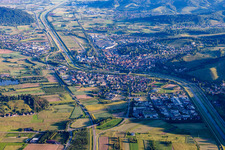 Vue aérienne de Gengenbach dans le département Bade-Wurtemberg, Allemagne