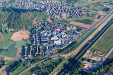 Vue aérienne de Berghaupten dans le département Bade-Wurtemberg, Allemagne