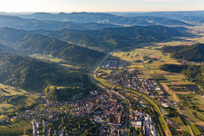Gengenbach dans le département Bade-Wurtemberg, Allemagne vue d'en haut