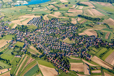 Vue aérienne de Quartier Legelshurst in Willstätt dans le département Bade-Wurtemberg, Allemagne