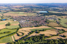 Photographie aérienne de Gambsheim dans le département Bas Rhin, France