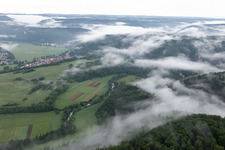 Vue aérienne de Fridingen an der Donau dans le département Bade-Wurtemberg, Allemagne