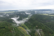 Vue aérienne de Beuron dans le département Bade-Wurtemberg, Allemagne