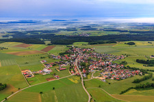 Vue aérienne de Vue du village depuis le nord à Buchheim dans le département Bade-Wurtemberg, Allemagne