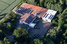 Vue aérienne de Jakob Metz GmbH à le quartier Hayna in Herxheim bei Landau dans le département Rhénanie-Palatinat, Allemagne