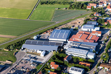 Photographie aérienne de Zone commerciale Im Gereut, HGGS LaserCUT GmbH & Co. KG à Hatzenbühl dans le département Rhénanie-Palatinat, Allemagne