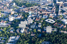Vue aérienne de TROUSSE à le quartier Innenstadt-Ost in Karlsruhe dans le département Bade-Wurtemberg, Allemagne