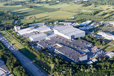 Vue aérienne de Robert Bosch à le quartier Durlach in Karlsruhe dans le département Bade-Wurtemberg, Allemagne