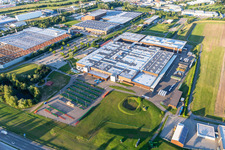Vue aérienne de Usine John Deere à Bruchsal dans le département Bade-Wurtemberg, Allemagne