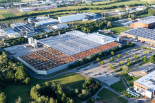 Vue aérienne de Groupe Refresco à Bruchsal dans le département Bade-Wurtemberg, Allemagne