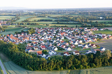 Quartier Hardtwald in Neupotz dans le département Rhénanie-Palatinat, Allemagne vue d'en haut