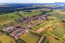 Vue aérienne de Gartenstr à Schweighofen dans le département Rhénanie-Palatinat, Allemagne