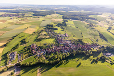 Bischholtz dans le département Bas Rhin, France depuis l'avion