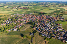 Dauendorf dans le département Bas Rhin, France d'en haut