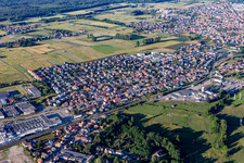 Vue aérienne de Quartier Metzgerhof Krausenhof in Hagenau dans le département Bas Rhin, France