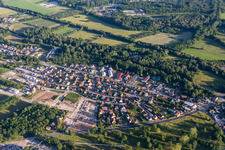 Image drone de Oberhoffen-sur-Moder dans le département Bas Rhin, France