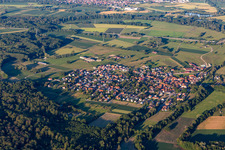Forstfeld dans le département Bas Rhin, France depuis l'avion
