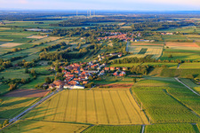 Vue aérienne de De l'ouest à Hergersweiler dans le département Rhénanie-Palatinat, Allemagne