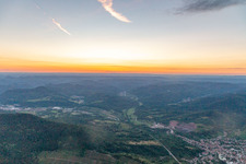 Albersweiler dans le département Rhénanie-Palatinat, Allemagne hors des airs