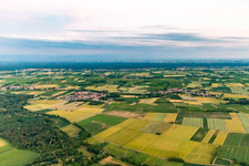 Vue aérienne de Barbelroth dans le département Rhénanie-Palatinat, Allemagne