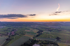 Vue oblique de Niederhorbach dans le département Rhénanie-Palatinat, Allemagne