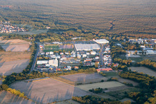 Vue oblique de Haßloch dans le département Rhénanie-Palatinat, Allemagne
