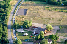 Photographie aérienne de Reithof Trab eV - Équitation thérapeutique sur le lac de Constance à le quartier Wollmatingen in Konstanz dans le département Bade-Wurtemberg, Allemagne