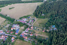 Vue aérienne de Quartier Crawinkel in Ohrdruf dans le département Thuringe, Allemagne