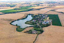 Vue aérienne de Quartier Seelübbe in Prenzlau dans le département Brandebourg, Allemagne