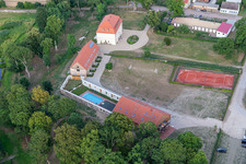 Vue aérienne de Domaine de Fredenwalde à le quartier Groß Fredenwalde in Gerswalde dans le département Brandebourg, Allemagne