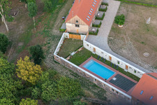 Photographie aérienne de Domaine de Fredenwalde à le quartier Groß Fredenwalde in Gerswalde dans le département Brandebourg, Allemagne