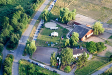 Vue oblique de Reithof Trab eV - Équitation thérapeutique sur le lac de Constance à le quartier Wollmatingen in Konstanz dans le département Bade-Wurtemberg, Allemagne