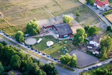 Reithof Trab eV - Équitation thérapeutique sur le lac de Constance à le quartier Wollmatingen in Konstanz dans le département Bade-Wurtemberg, Allemagne vue d'en haut