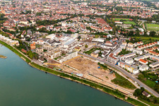 Projet de construction d'habitations au bord du Rhin à Spire : Ancienne briqueterie / Franz-Kirmeier-Straße à Speyer dans le département Rhénanie-Palatinat, Allemagne d'en haut