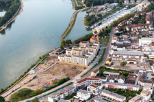 Projet de construction d'habitations au bord du Rhin à Spire : Ancienne briqueterie / Franz-Kirmeier-Straße à Speyer dans le département Rhénanie-Palatinat, Allemagne hors des airs